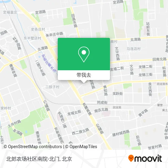 北郊农场社区南院-北门地图