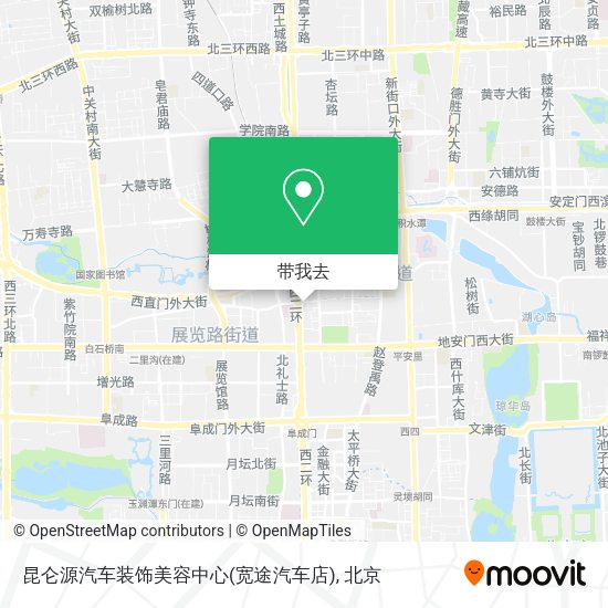 昆仑源汽车装饰美容中心(宽途汽车店)地图