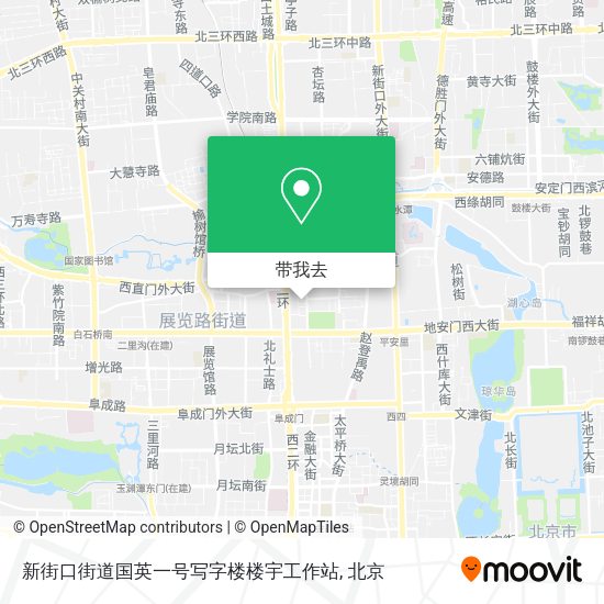 新街口街道国英一号写字楼楼宇工作站地图