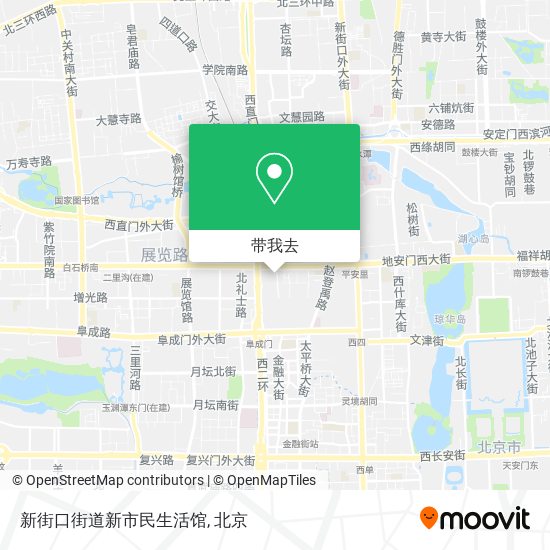 新街口街道新市民生活馆地图