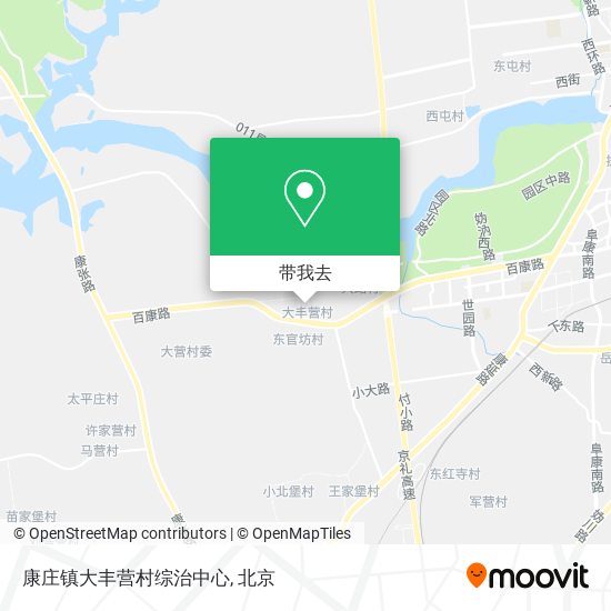 康庄镇大丰营村综治中心地图