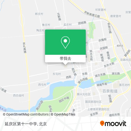 延庆区第十一中学地图