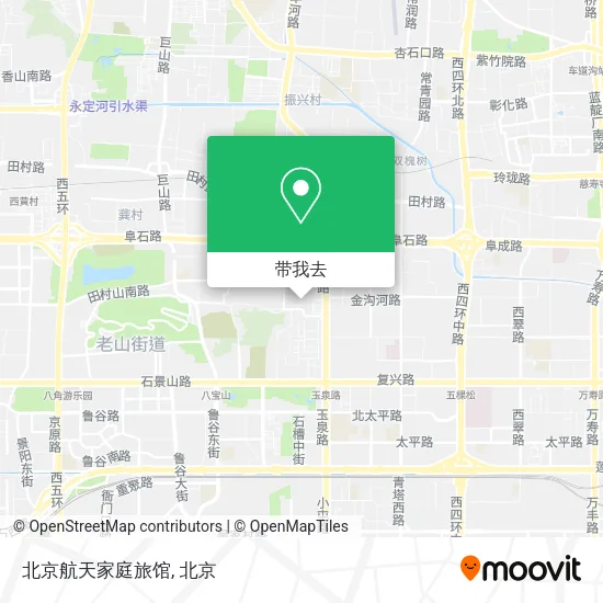 北京航天家庭旅馆地图