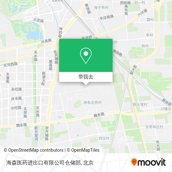 海森医药进出口有限公司仓储部地图