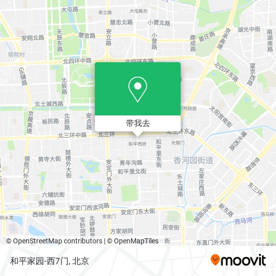 和平家园-西7门地图