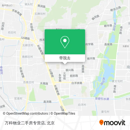 万科物业二手房专营店地图
