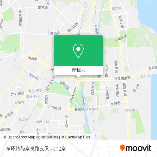 东环路与京良路交叉口地图