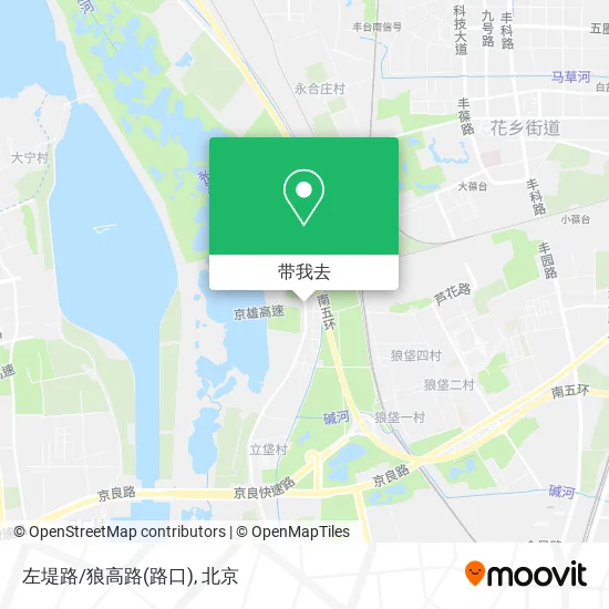 左堤路/狼高路(路口)地图