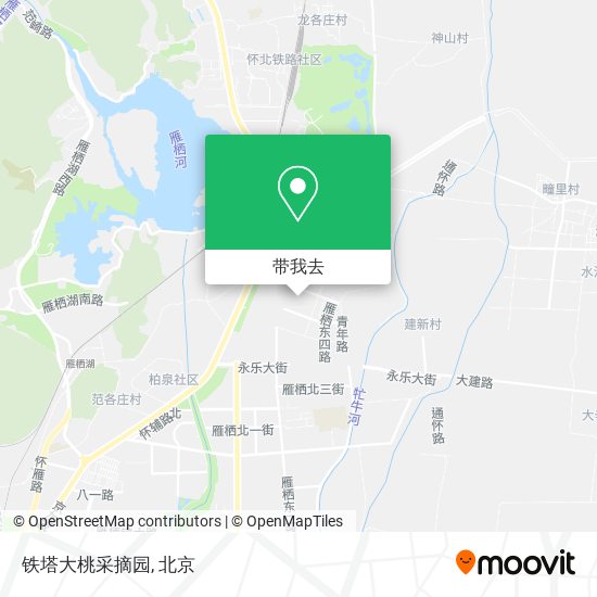 铁塔大桃采摘园地图