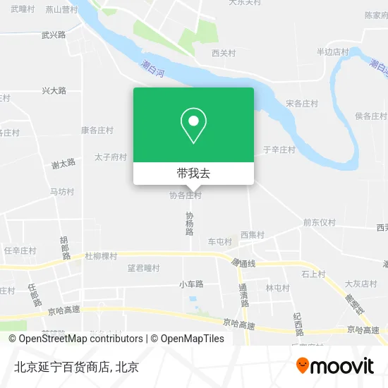 北京延宁百货商店地图