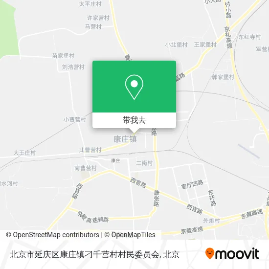 北京市延庆区康庄镇刁千营村村民委员会地图