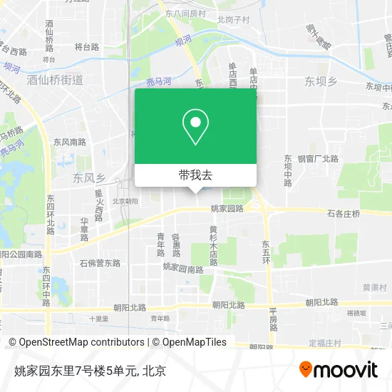 姚家园东里7号楼5单元地图