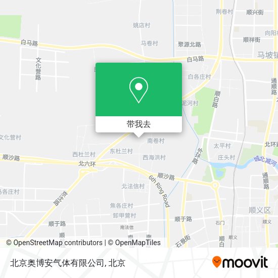 北京奥博安气体有限公司地图