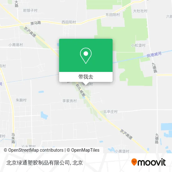 北京绿通塑胶制品有限公司地图