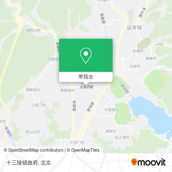 十三陵镇政府地图