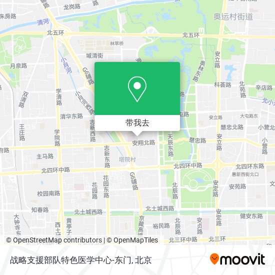战略支援部队特色医学中心-东门地图