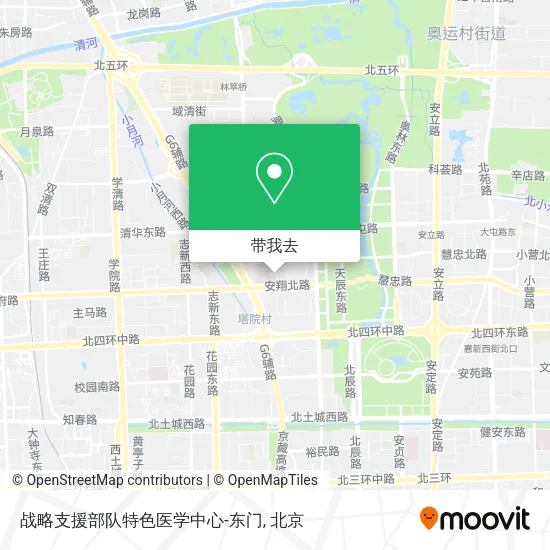 战略支援部队特色医学中心-东门地图