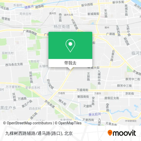九棵树西路辅路/通马路(路口)地图