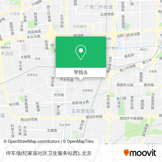 停车场(纪家庙社区卫生服务站西)地图
