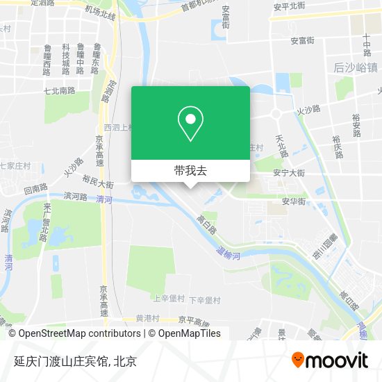 延庆门渡山庄宾馆地图