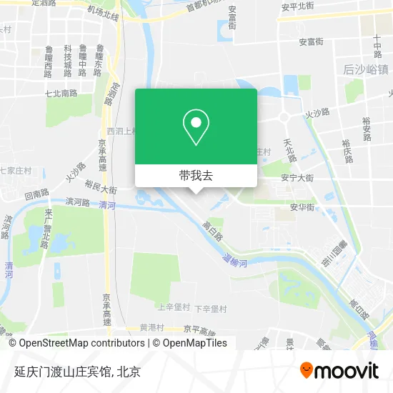 延庆门渡山庄宾馆地图