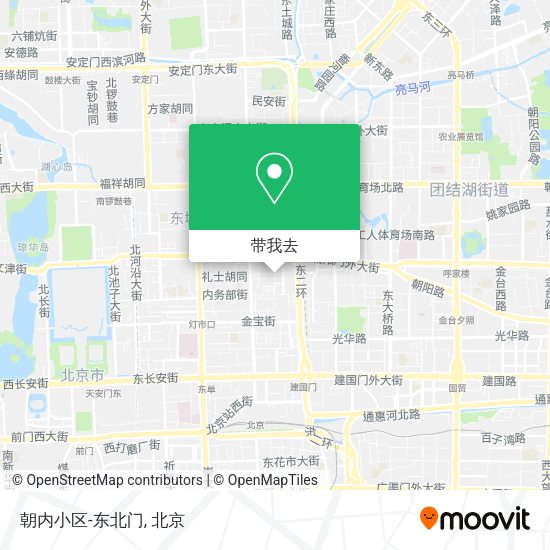 朝内小区-东北门地图