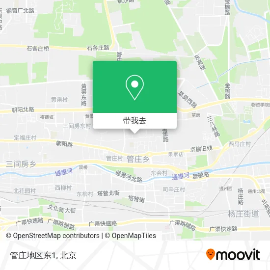 管庄地区东1地图