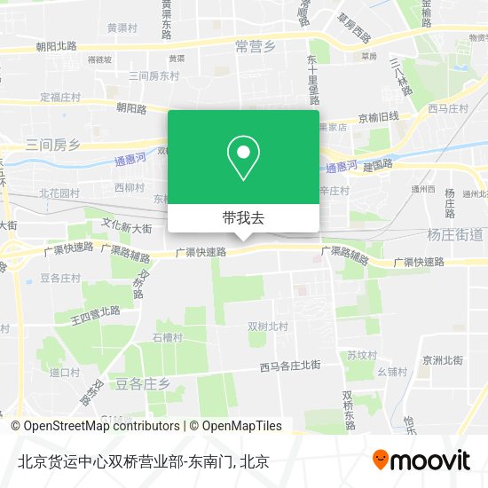 北京货运中心双桥营业部-东南门地图