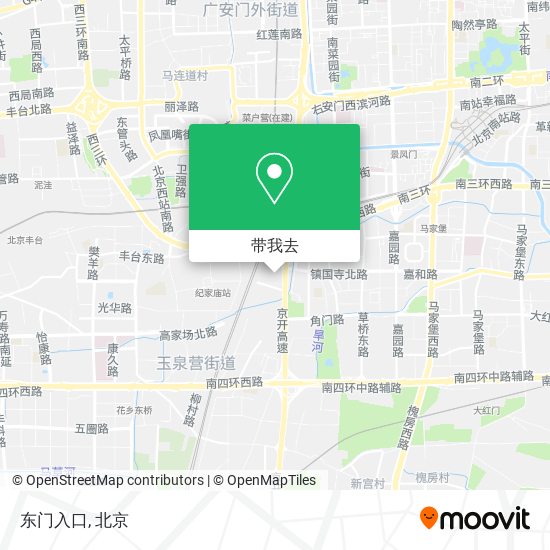 东门入口地图
