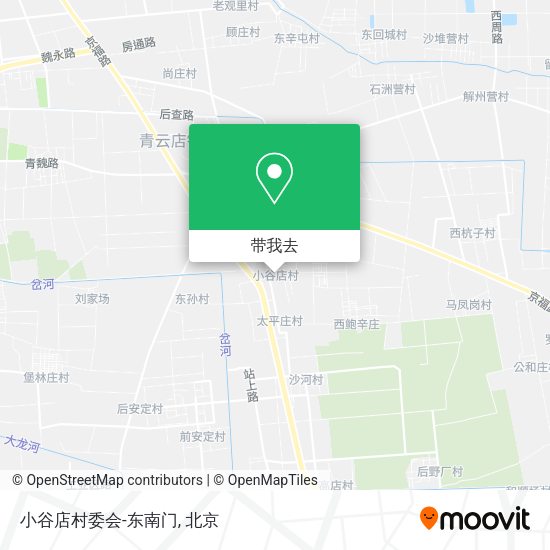 小谷店村委会-东南门地图