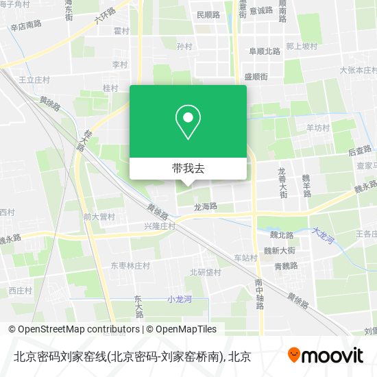 北京密码刘家窑线(北京密码-刘家窑桥南)地图