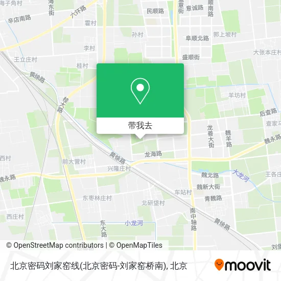 北京密码刘家窑线(北京密码-刘家窑桥南)地图