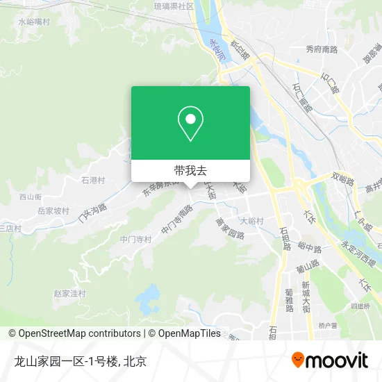龙山家园一区-1号楼地图