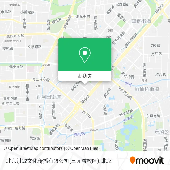 北京淇源文化传播有限公司(三元桥校区)地图