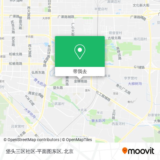 垡头三区社区-平面图东区地图