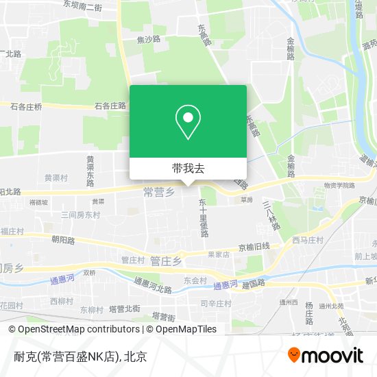耐克(常营百盛NK店)地图