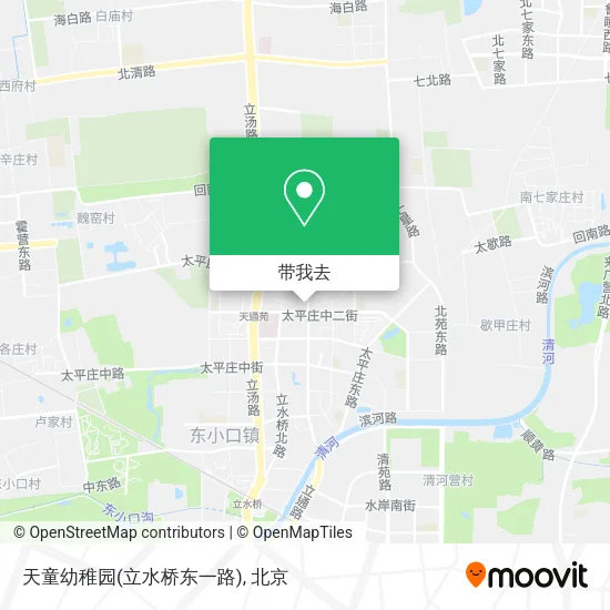 天童幼稚园(立水桥东一路)地图