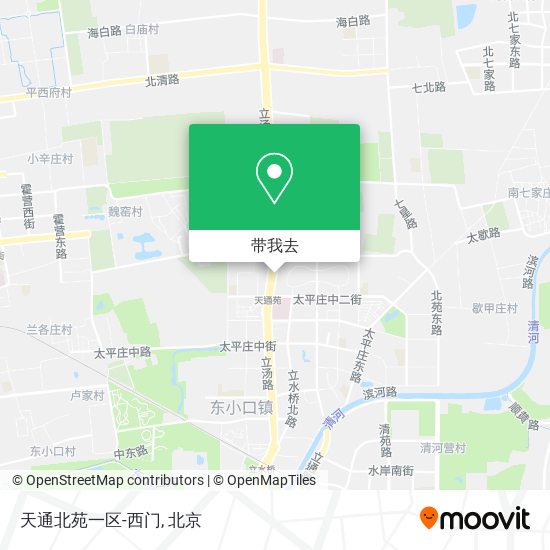 天通北苑一区-西门地图