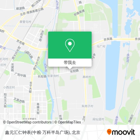 鑫元汇仁钟表(中粮·万科半岛广场)地图