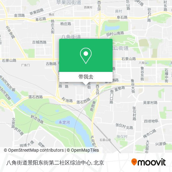 八角街道景阳东街第二社区综治中心地图