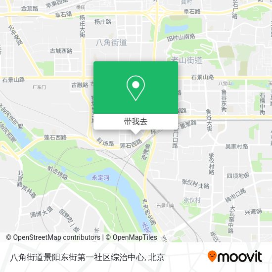 八角街道景阳东街第一社区综治中心地图