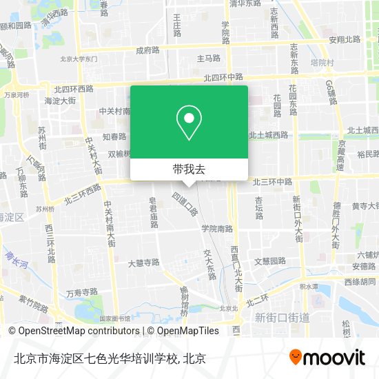 北京市海淀区七色光华培训学校地图