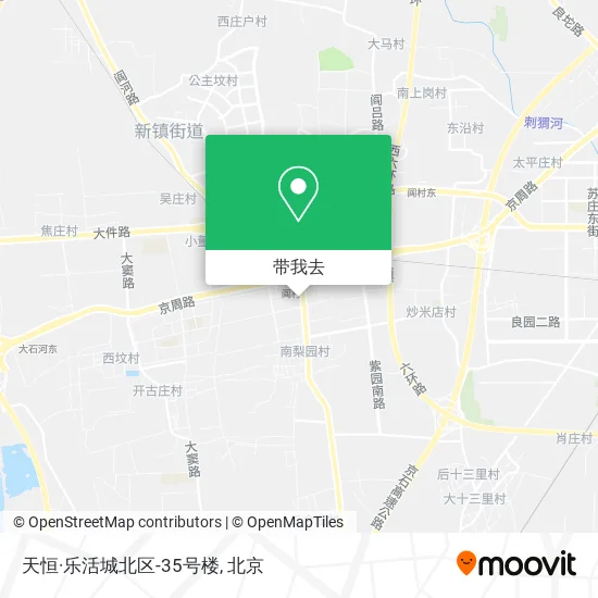 天恒·乐活城北区-35号楼地图