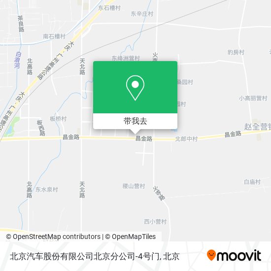 北京汽车股份有限公司北京分公司-4号门地图