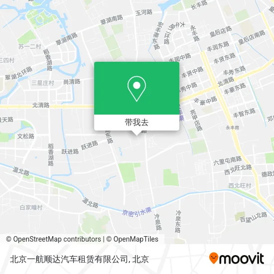北京一航顺达汽车租赁有限公司地图