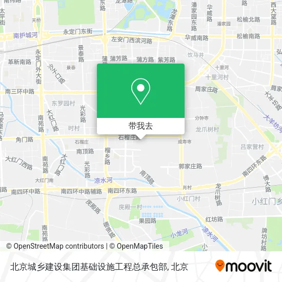 北京城乡建设集团基础设施工程总承包部地图