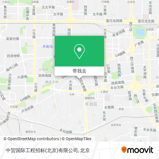 中贸国际工程招标(北京)有限公司地图