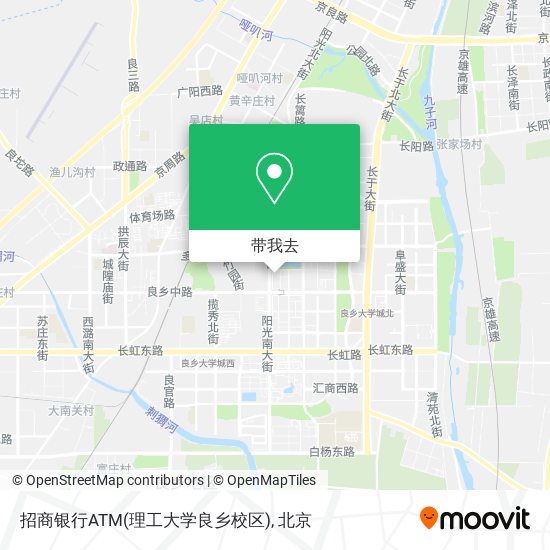 招商银行ATM(理工大学良乡校区)地图