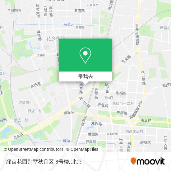 绿茵花园别墅秋月区-3号楼地图