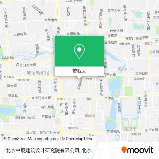 北京中厦建筑设计研究院有限公司地图